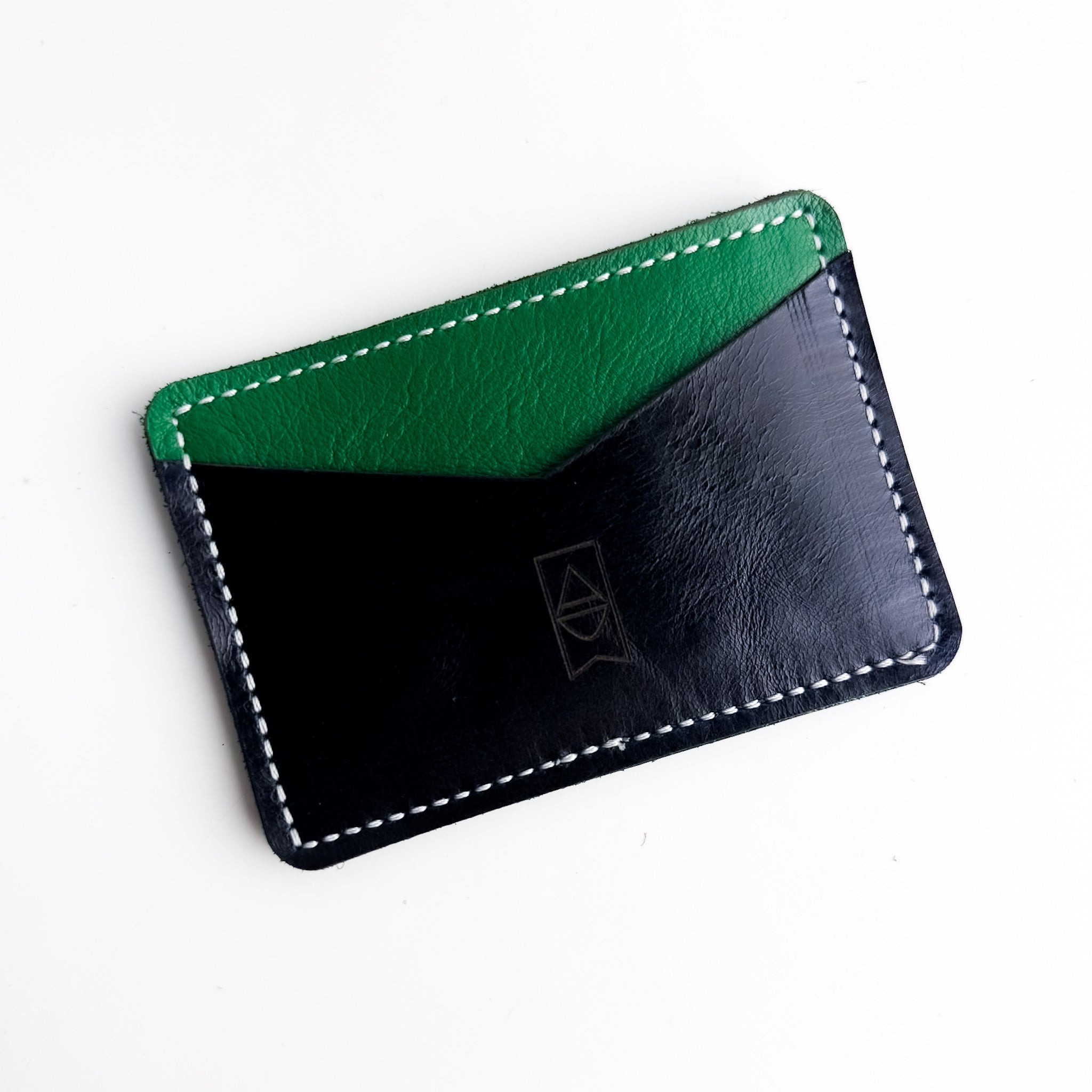 Polished Prep Collection | Card Holder | Boxwood Green + Coastal Navy