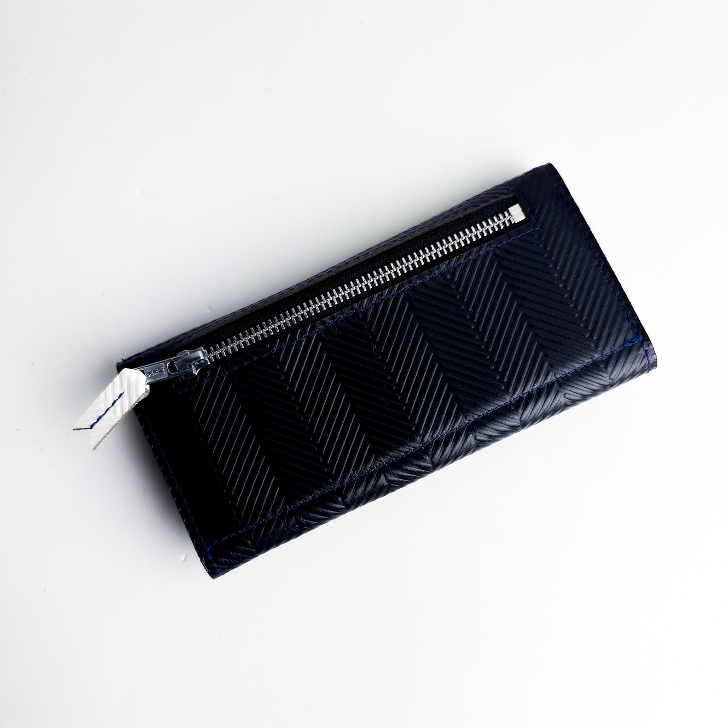 Polished Prep Collection | Genevieve Wallet | Herringbone Coastal Navy