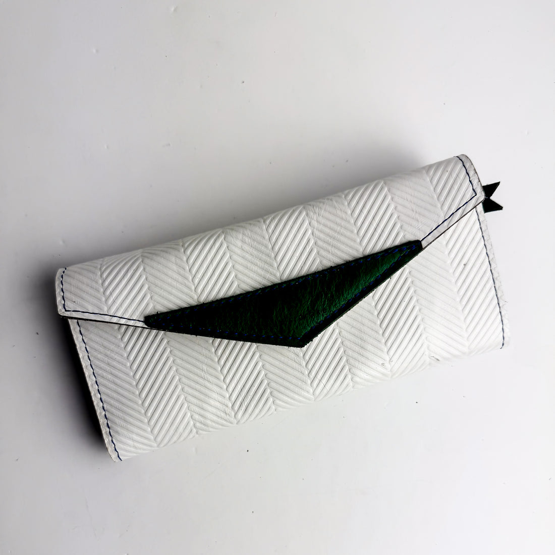 Polished Prep Collection | Genevieve Wallet | Herringbone Nantucket White