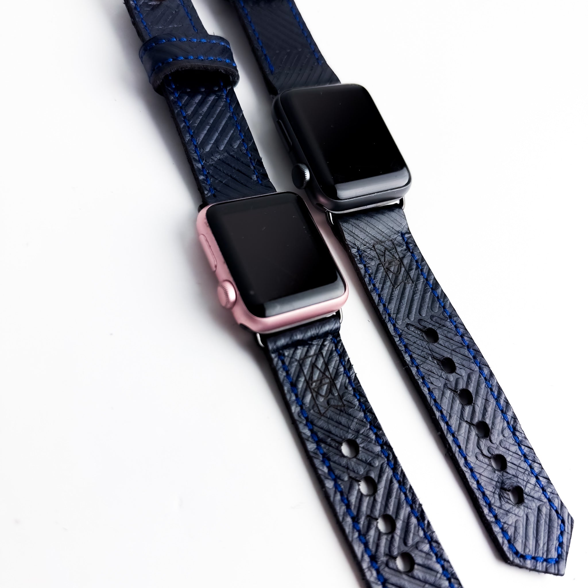 Polished Prep Collection | Apple Watch Band | Herringbone Coastal Navy