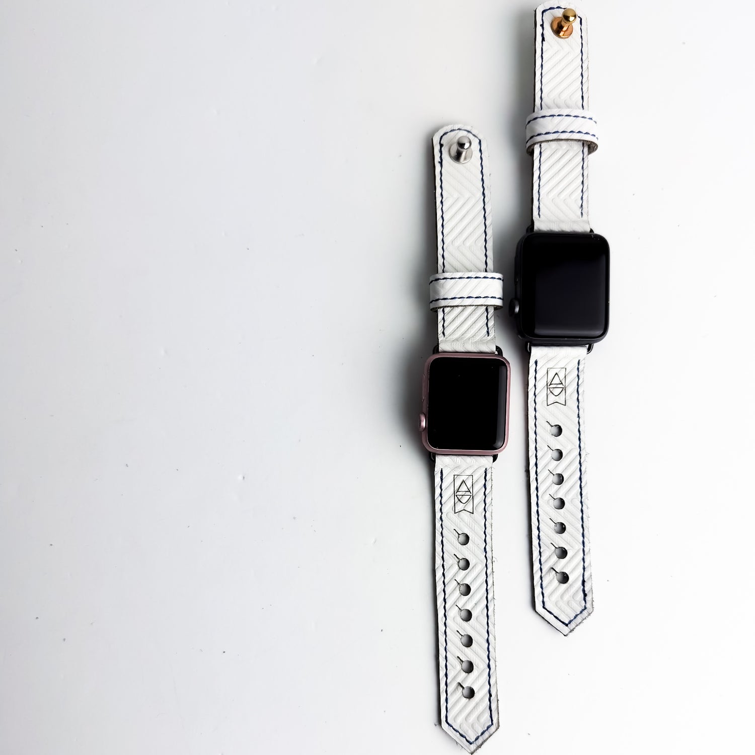 Polished Prep Collection | Apple Watch Band | Herringbone Nantucket White