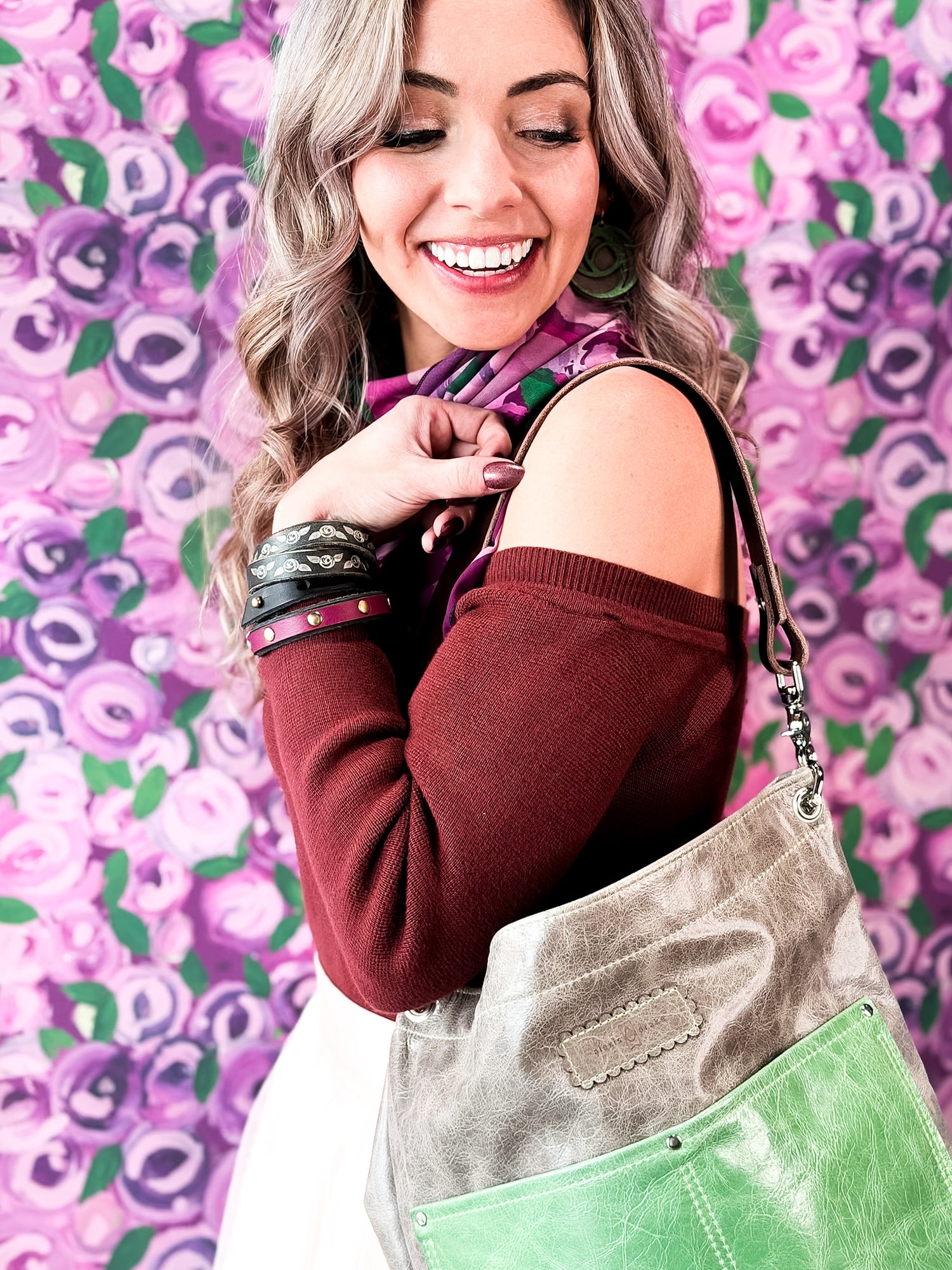 Wild Bloom Collection | Train Shoulder Tote | Fog + Ivy