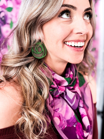Wild Bloom Collection | Jewelry | Posy Leather Earrings | Various