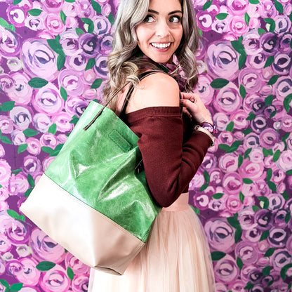 Wild Bloom Collection | Market Tote | Ivy + Rosewater Pink