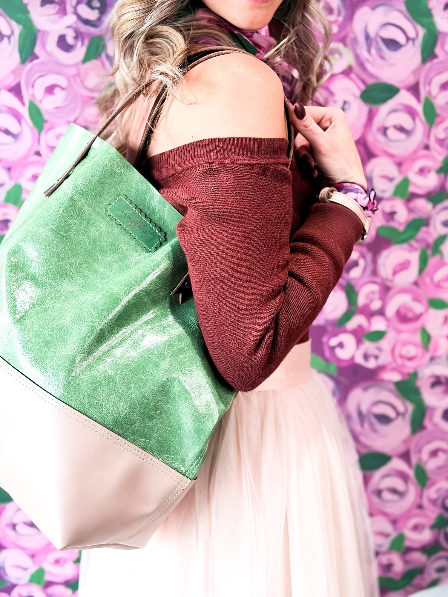 Wild Bloom Collection | Market Tote | Ivy + Rosewater Pink