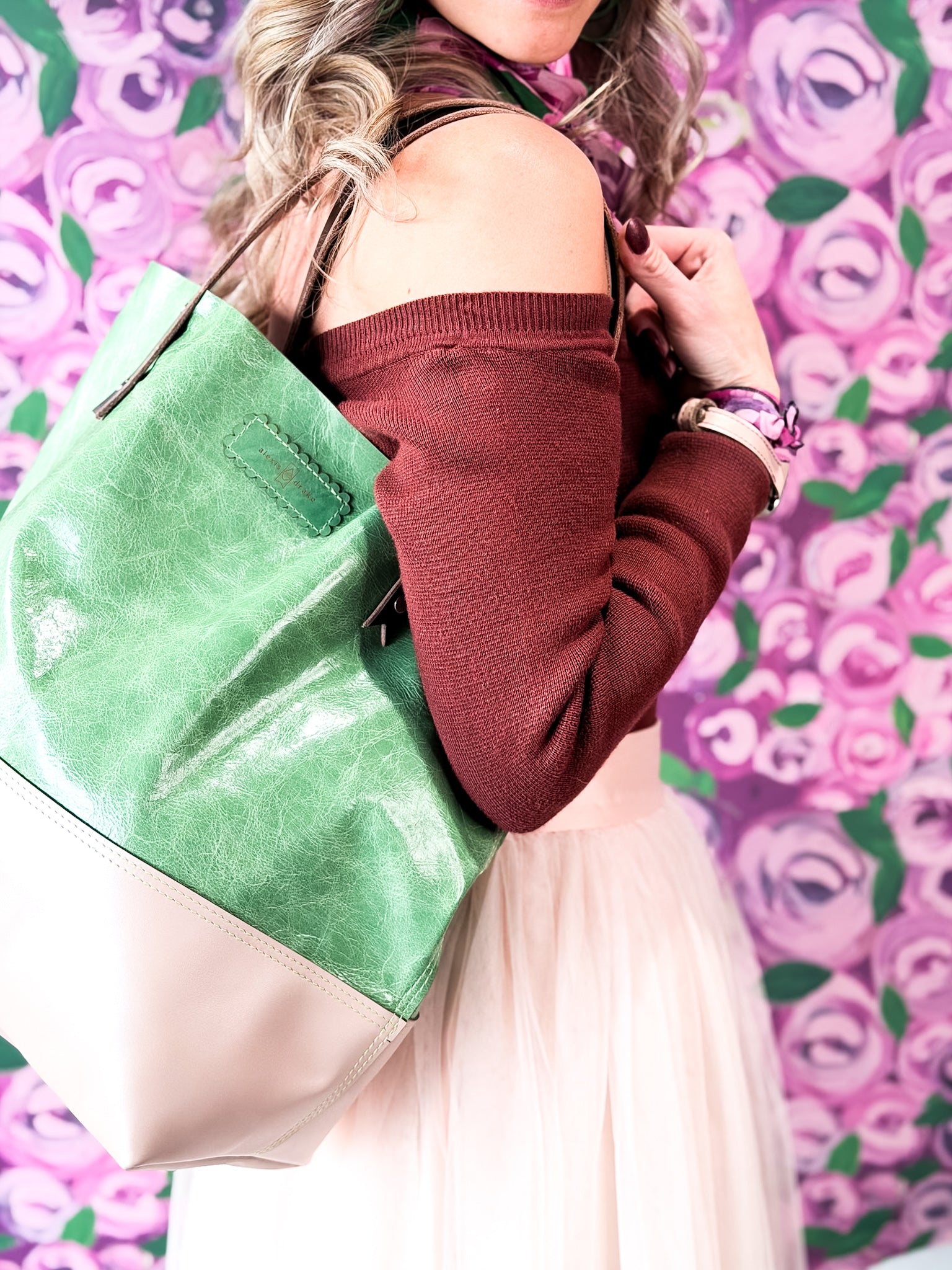 Wild Bloom Collection | Market Tote | Ivy + Rosewater Pink