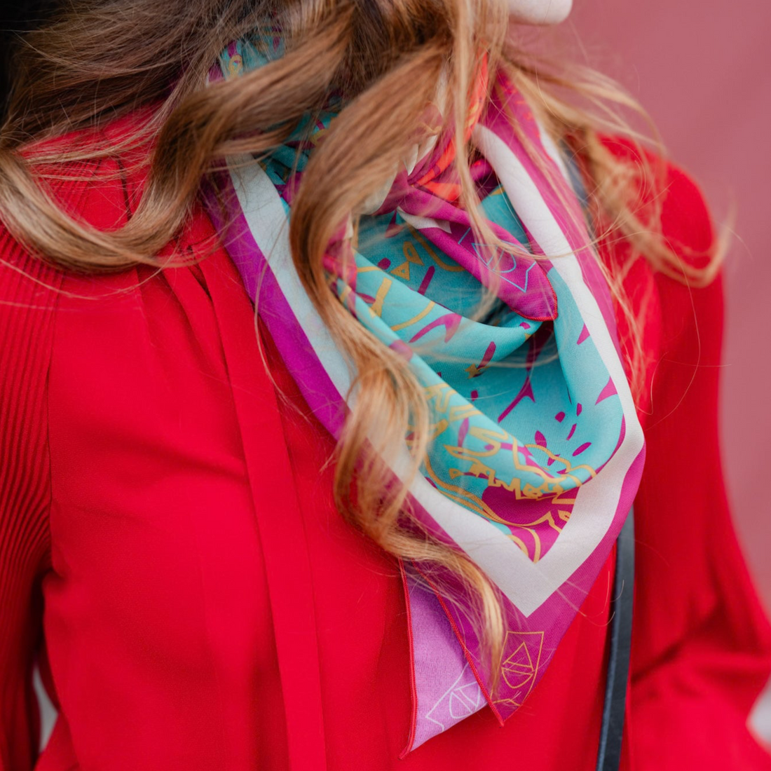 Scarf | Pink Paisley Scarf