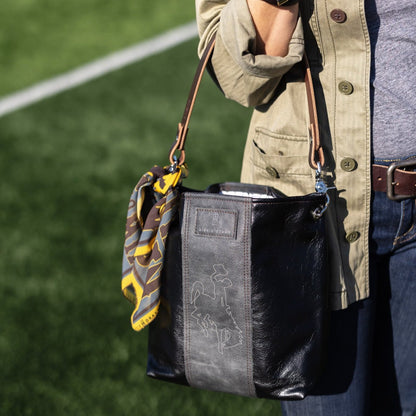 Made To Order | Steamboat Collection | Tivoli Shoulder Tote | Black + Grey