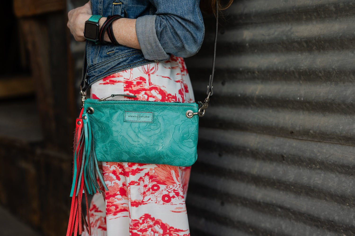 Rodeo Collection | Belt Bag Clutch + Crossbody | Cactus Rose