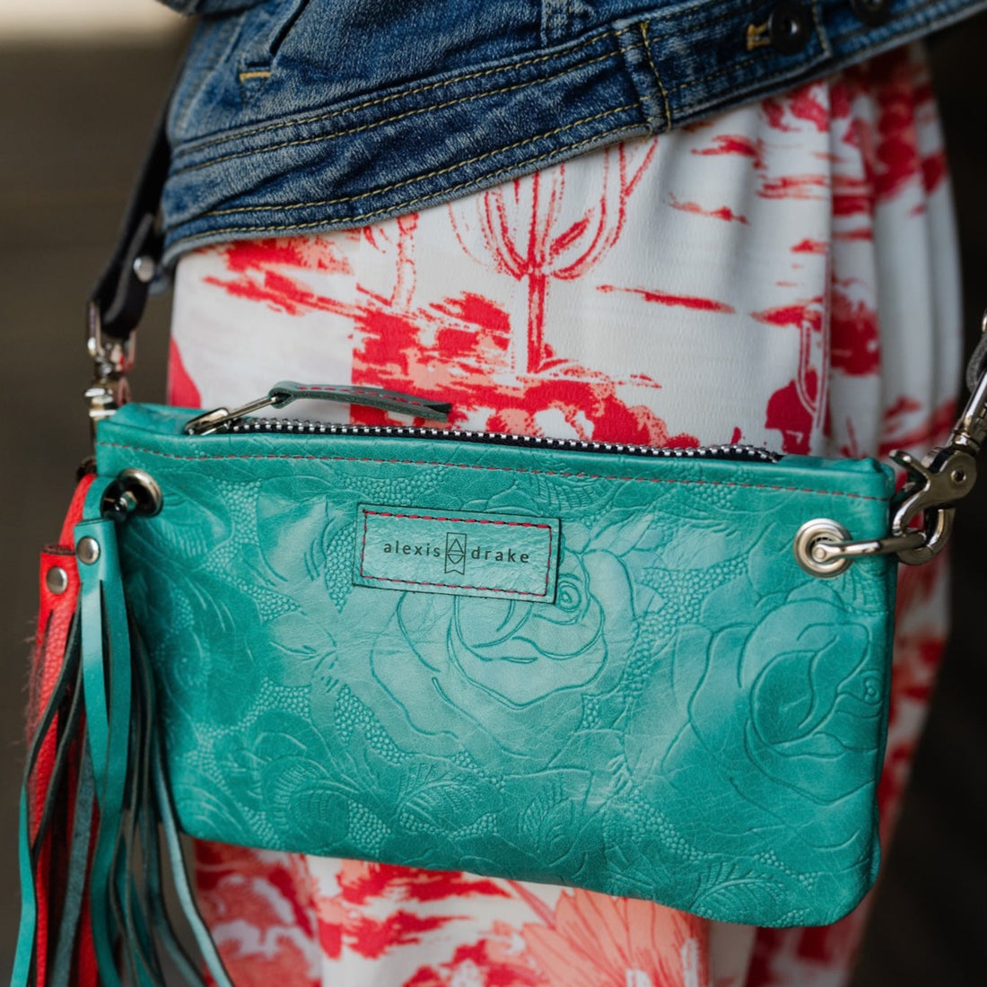 Rodeo Collection | Belt Bag Clutch + Crossbody | Cactus Rose