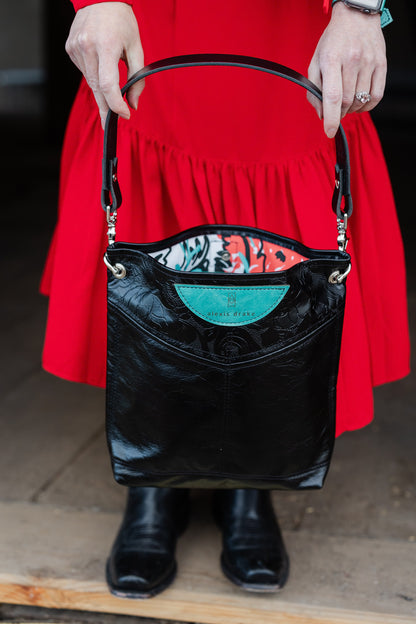 Rodeo Collection | Tivoli Shoulder Tote | Black Rose