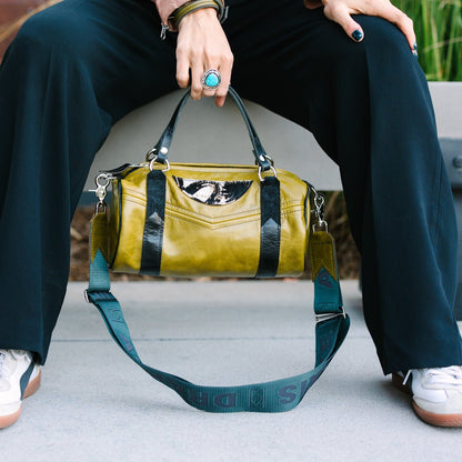 Urban Edge Collection | Gigi Baby Duffel + Crossbody | Olive Leaf