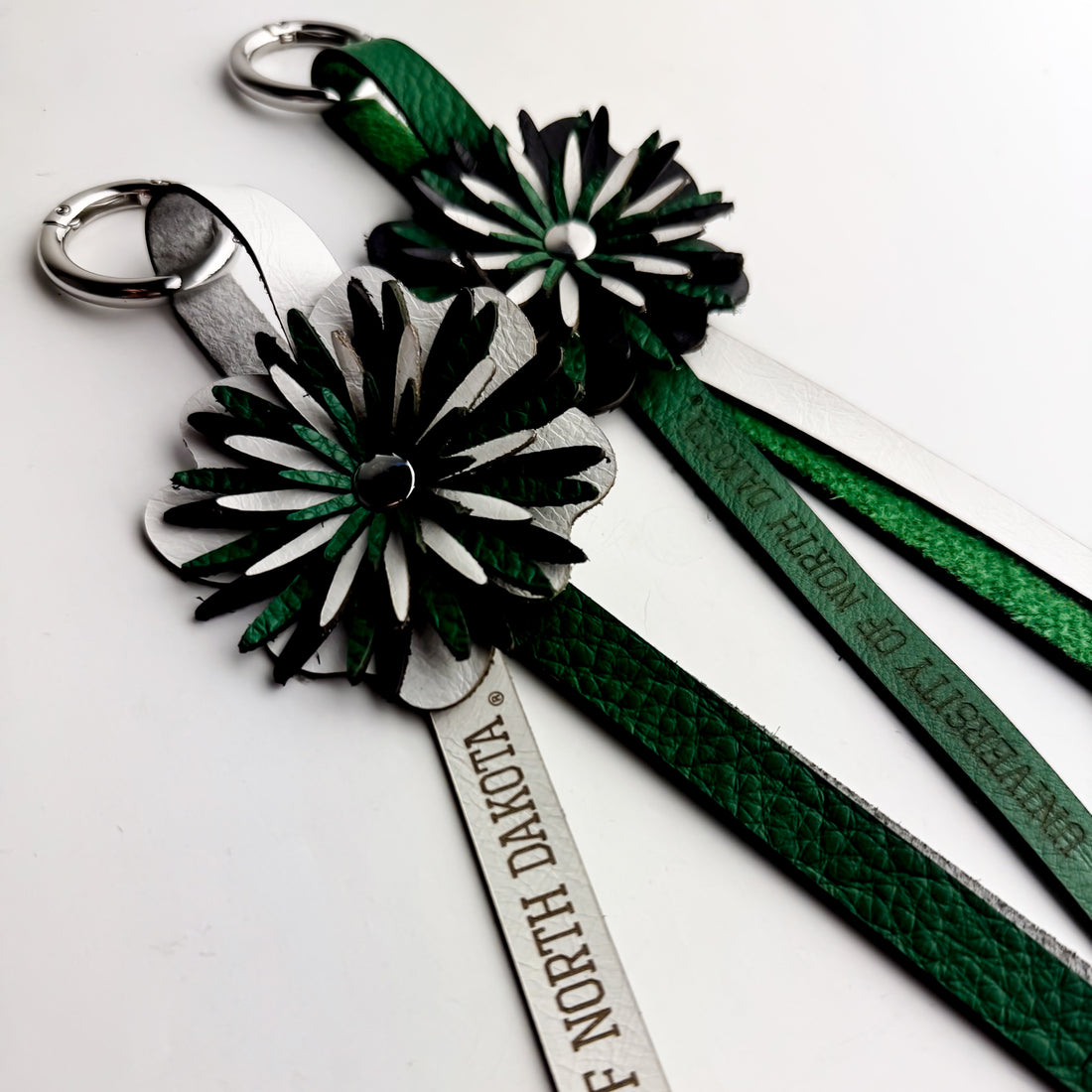 University of North Dakota | Keychain | Flower Floof Bag Charm
