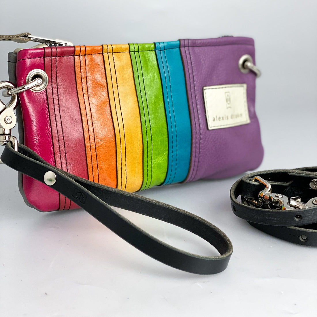 Custom | Rainbow Belt Bag + Crossbody Clutch - Alexis Drake